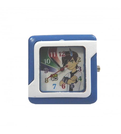Ben 10 Kids Wrist Watch, Square Shape Wrist Watch for Kids, Analog, Blue and White Color